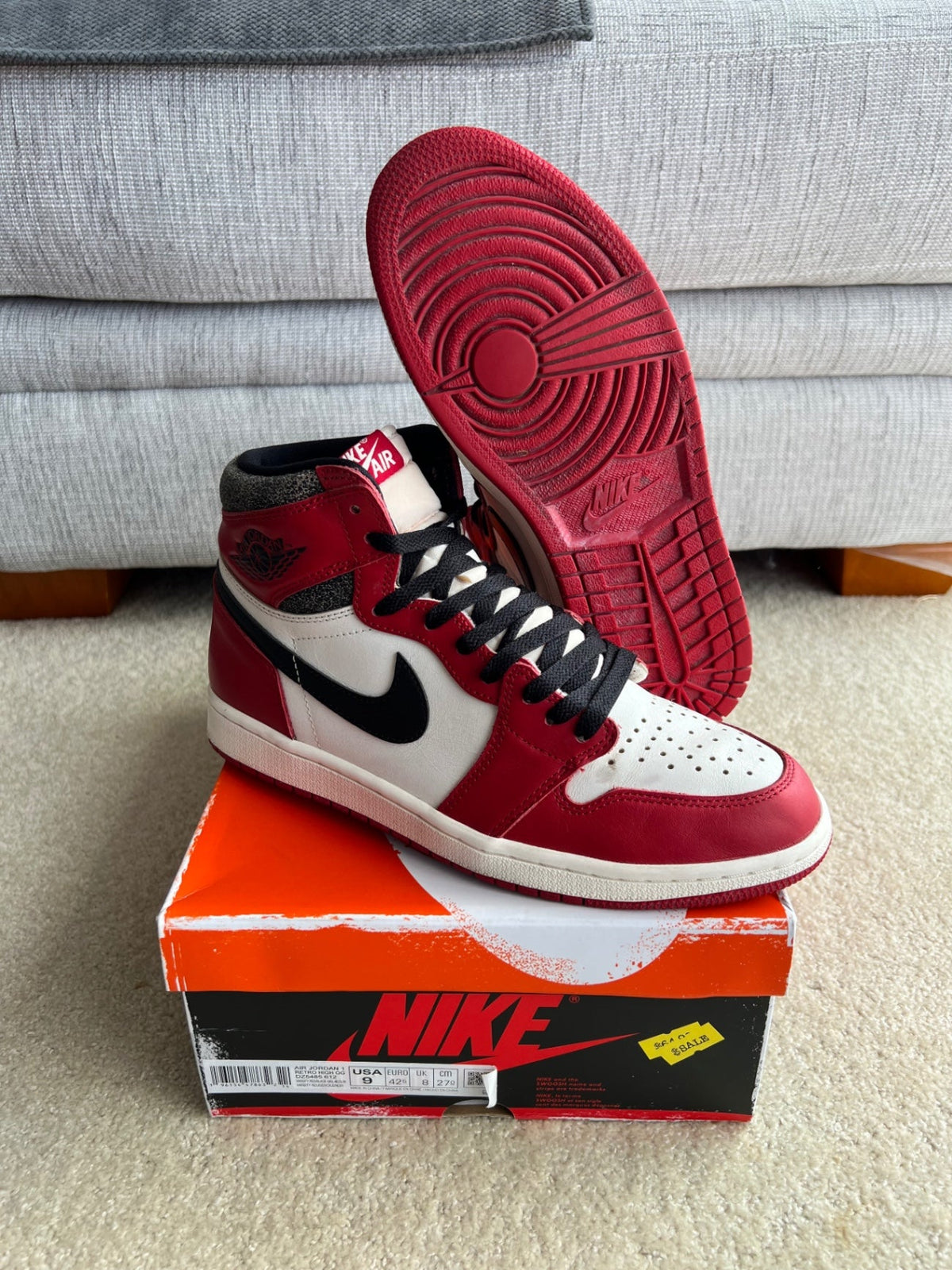 [USED B] Jordan 1 High Lost &amp; Found - 9 US (10.5 Women&#39;s) - Im Your Wardrobe