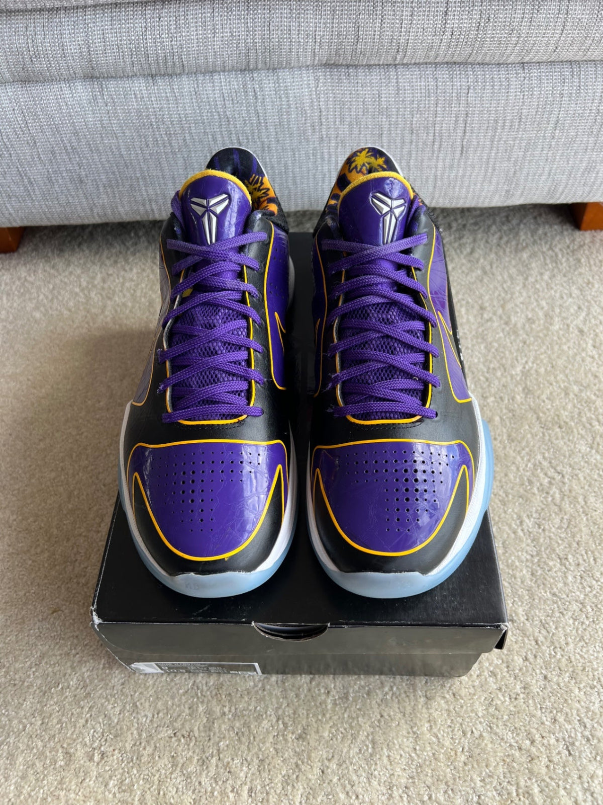 [USED B] Kobe 5 Protro Lakers &#39;5x Champ&#39; (2020) - 9 US (10.5 Women&#39;s) - Im Your Wardrobe