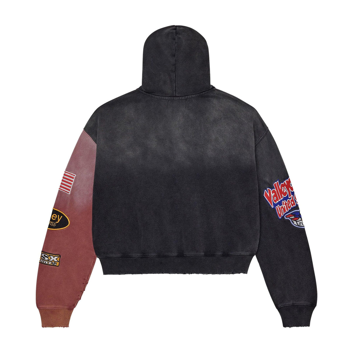 Vale Forever Two Face Zip Up Hoodie Red/Black back