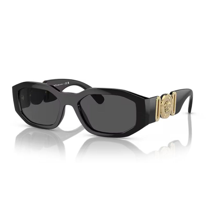 Versace Irregular Biggie Sunglasses Black/Black (VE4361) - Im Your Wardrobe