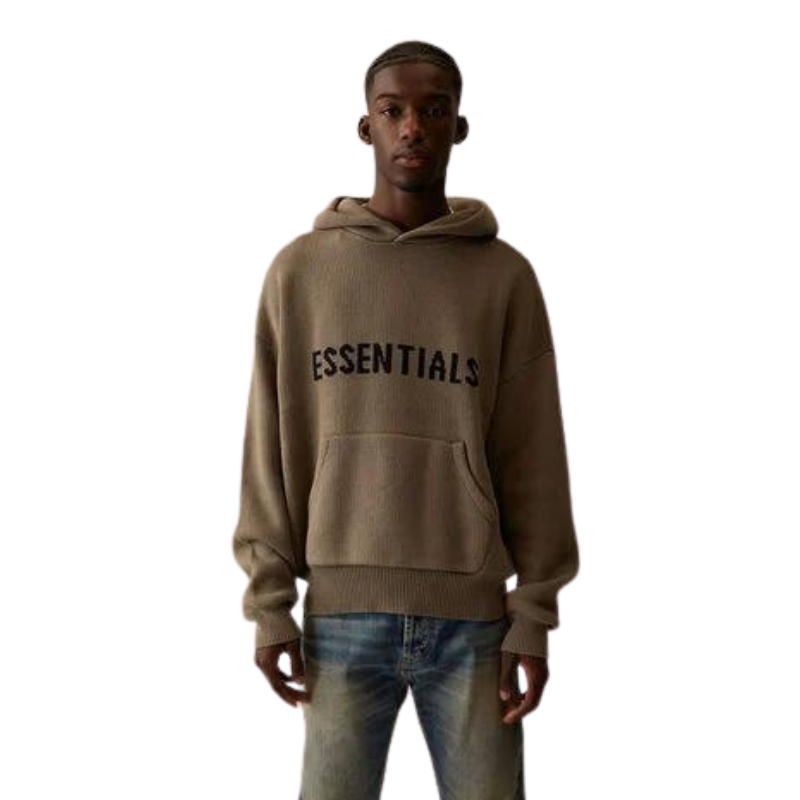 Fear of God Essentials Knit Hoodie - Taupe (SS21)