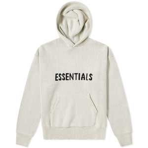 Fear of God Essentials Knit Hoodie - Oatmeal (FW20) - Im Your ...